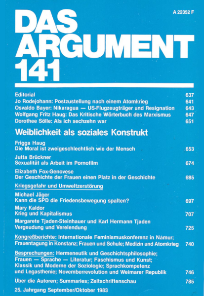 Titelbild Argument 141